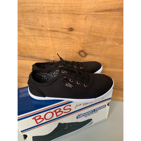 NWT Bobs B Cute- Fresh Times Heathered Black Muti colored on bottom size 9 - Picture 2 of 5
